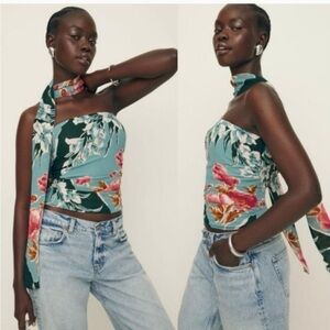 Reformation Lennon Top in Paloma